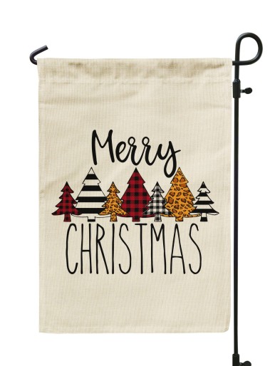 Christmas Print Garden Flag