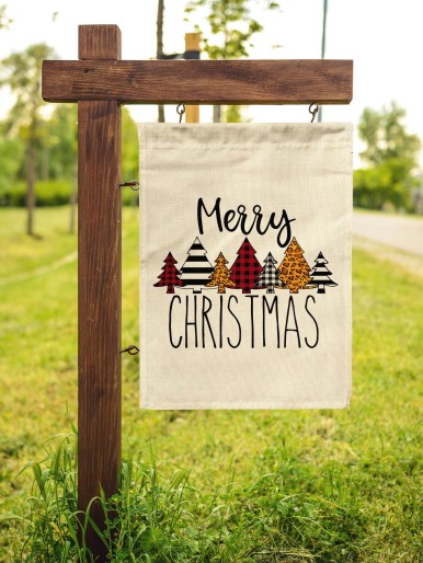 Christmas Print Garden Flag