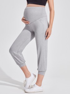 Maternity Wideband Waist Slant Pocket Leggings