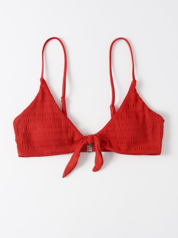 Textured Knot Bikini Top