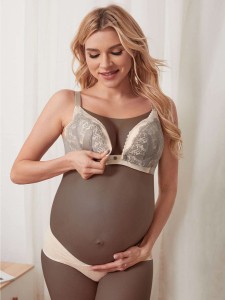 Maternity Floral Lace Nursing Bra