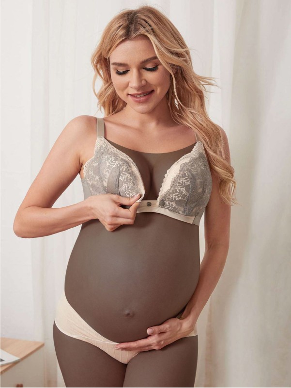 Maternity Floral Lace Nursing Bra