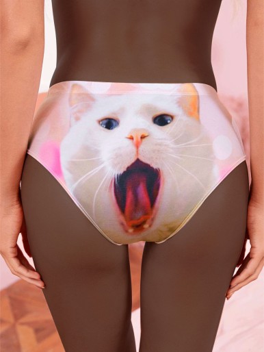 Cat Print Panty