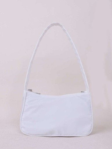 Fashionable Solid Color Shoulder Bag