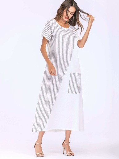 Striped Pocket Dress