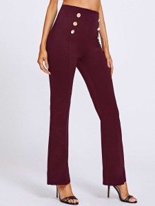 Double Breasted High Waist Pants