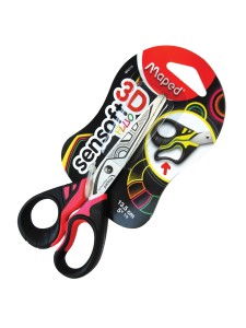 Maped Scissor 13.5cm Sym Sensoft Fluo Bls