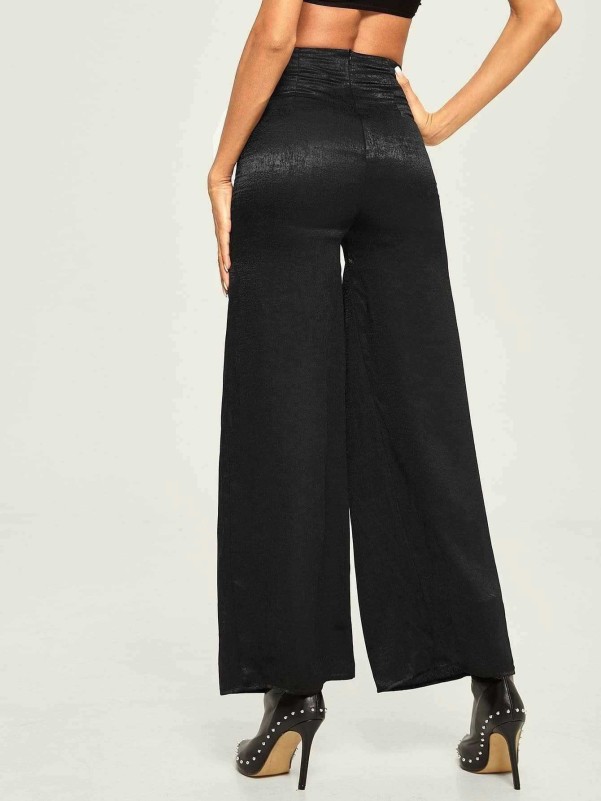 Tie Waist Wide Leg Pants