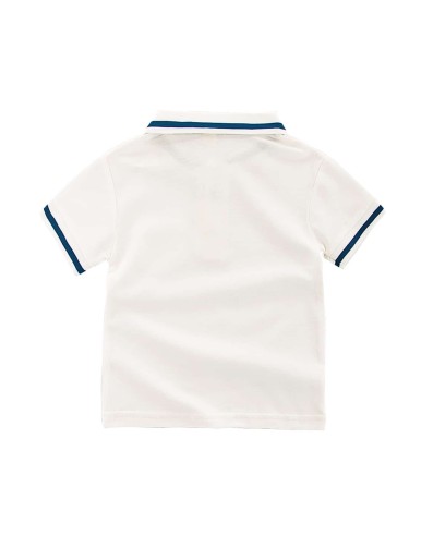 حقيبة رياضية بيضاء للأطفال الصغار من قمصان البولو