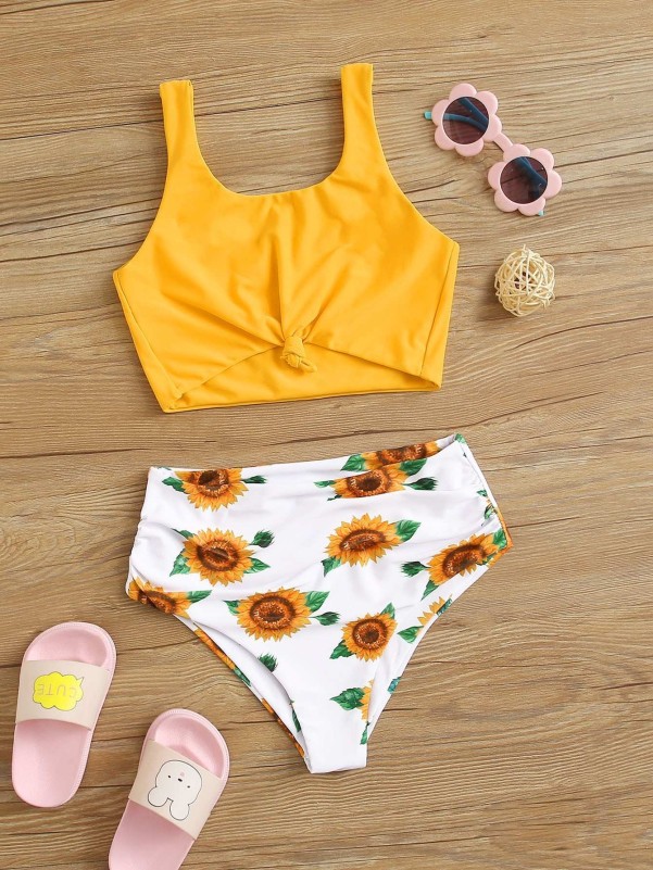 Bikini Sunflower Bathing Suit Women's Swimwear  