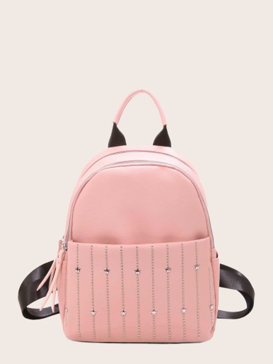 Star Studded Curved Top Backpack