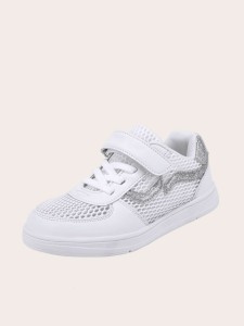 Toddler Girls Lace-up Front Mesh Trainers