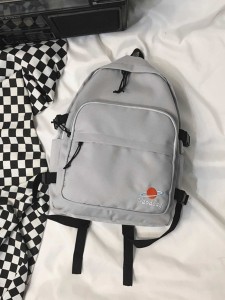 Planet Embroidered Pocket Front Backpack