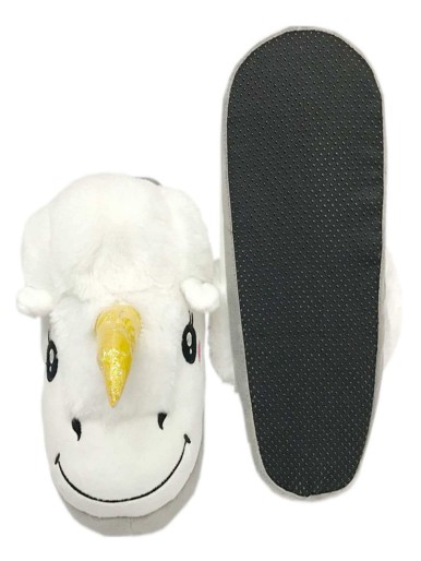 Unicorn Shaped Fluffy Slippers