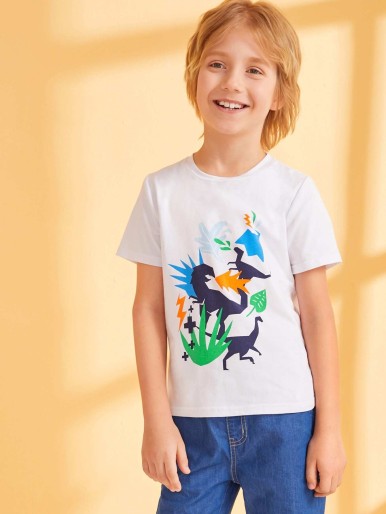 Boys Cartoon Print Tee