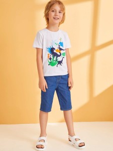 Boys Cartoon Print Tee