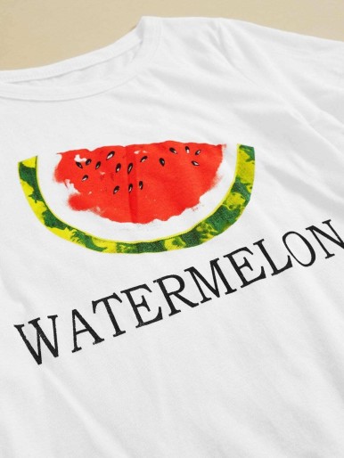 Girls Watermelon Print Top