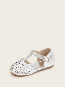 Baby Hollow Out Buckle Strap Flats
