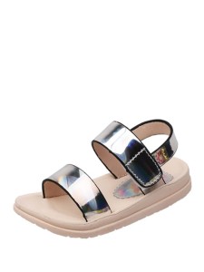 Kids Open Toe Slingback Iridescent Sandals