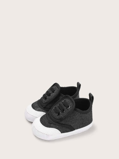 Baby Boys Piping Trim Velcro Sneakers