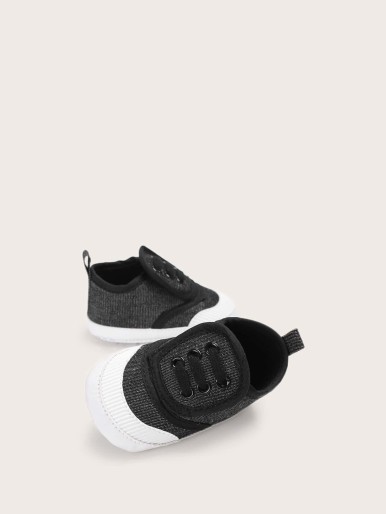 Baby Boys Piping Trim Velcro Sneakers