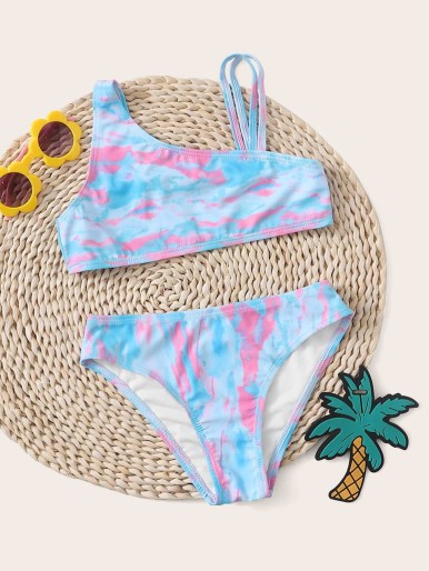 Girls Tie Dye Bikini Swimsuit