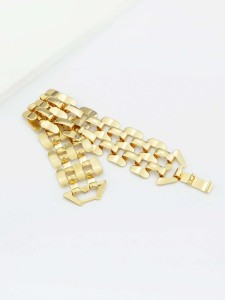 Gold Hollow Chain Bracelet