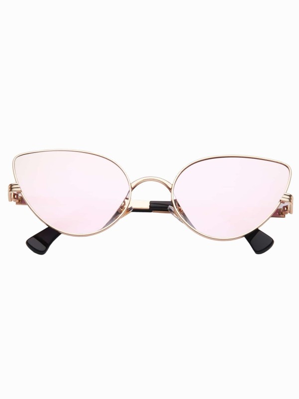 Cat Eye Metal Frame Sunglasses