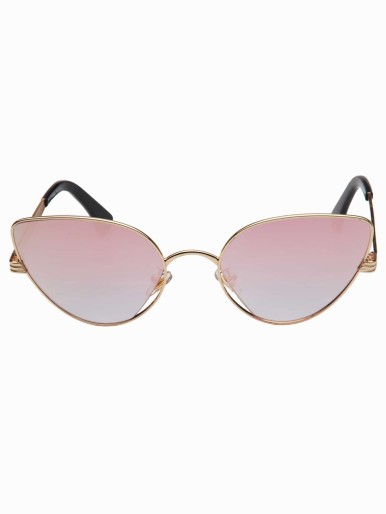 Cat Eye Metal Frame Sunglasses