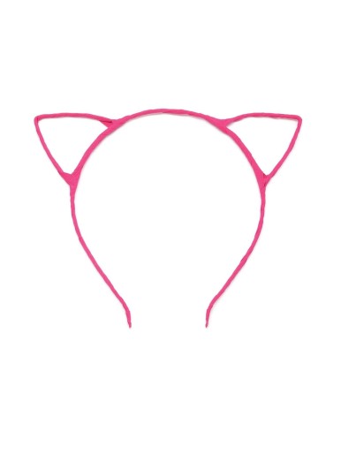 Hot Pink Cat Ear Hair Band