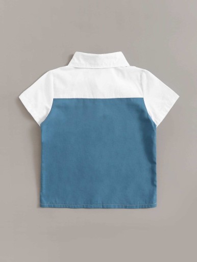 Toddler Boys Cut And Sew Shirt