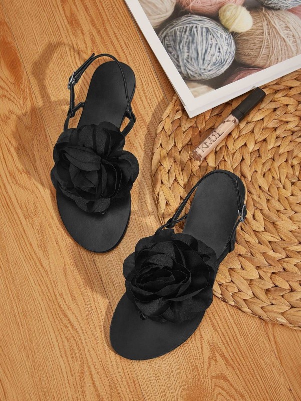 Flower toe clearance post sandals