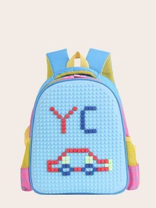 Kids Building Blocks Design Backpack