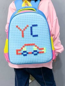 Kids Building Blocks Design Backpack