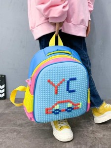 Kids Building Blocks Design Backpack