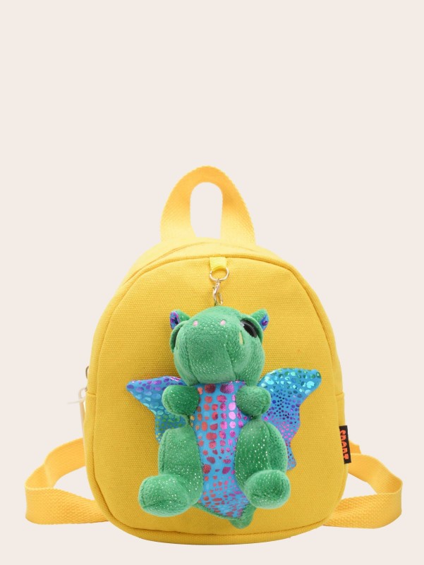 Kids Dinosaur Charm Decor Backpack