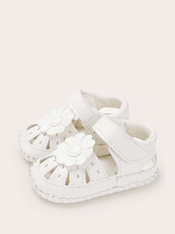 Baby Girls Floral Decor Cut Out Sandals