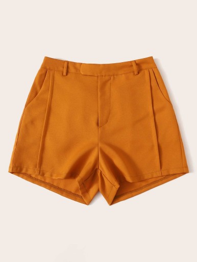 Solid Pocket Side Shorts