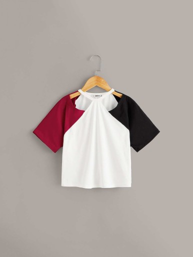 Lots of colorful Casual Shirts girls Color block