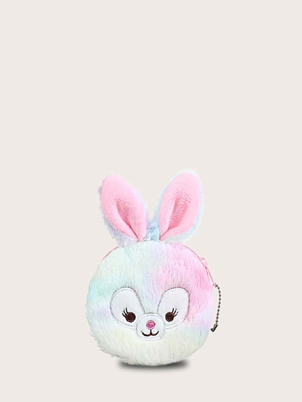 Girls Rabbit Design Fluffy Purse