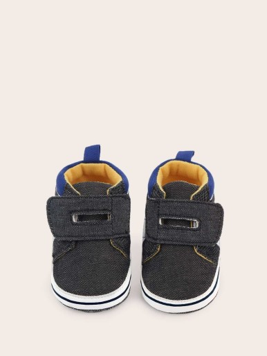Baby Boy Stitch Detail Velcro Strap Sneakers