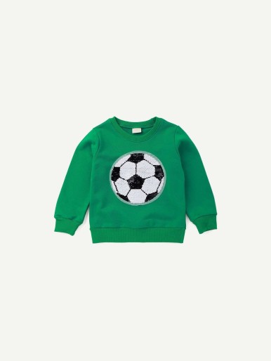 Toddler Boys Football Print Sweatshirt