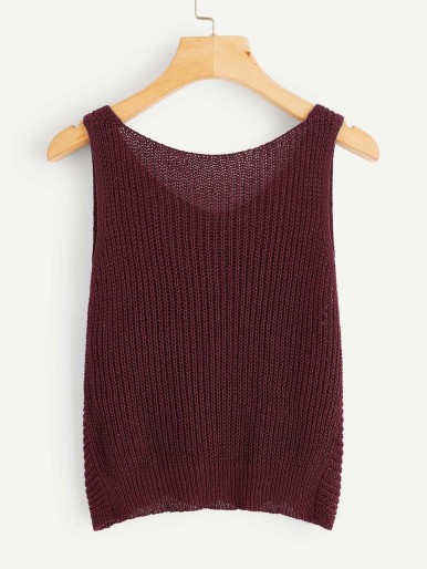 Twist Hem Knit Top