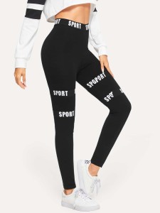 Letter Tape Leggings