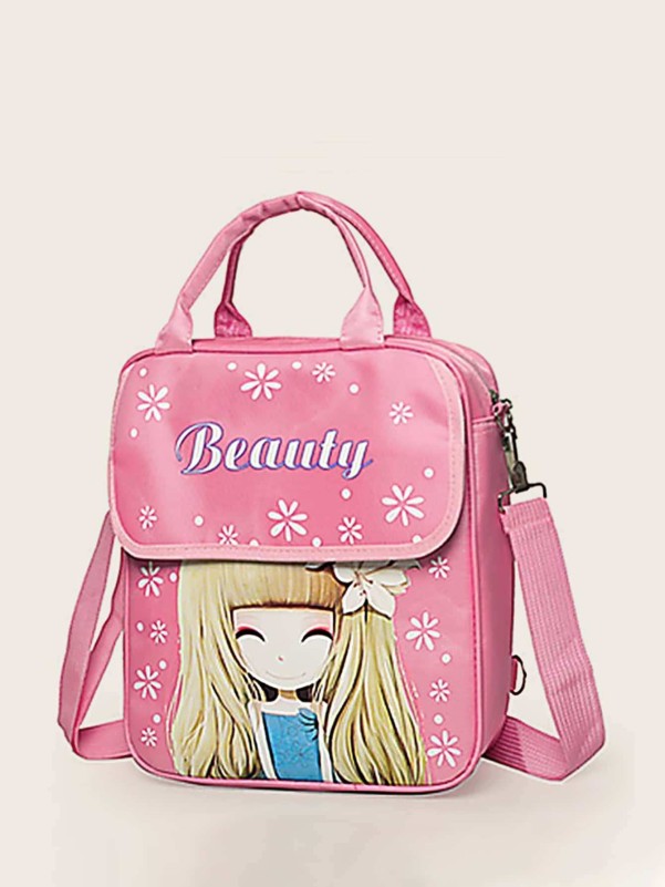 Girls Figure Graphic Backpack