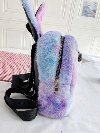 حقيبة ظهر للبنات مزينة بالترتر بنمط أرنب