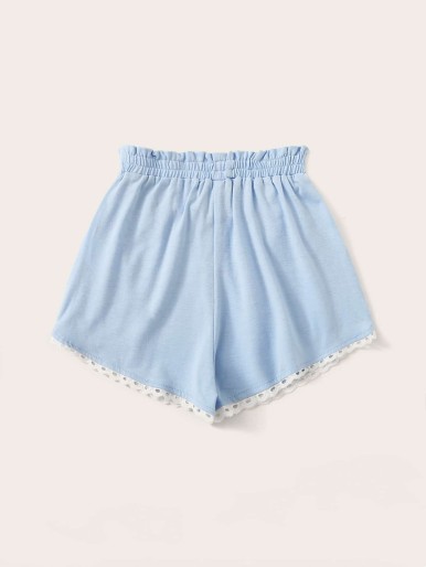 Blue Casual Toddler Girl Shorts Bag