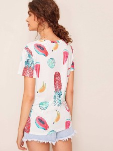 Fruits Print Tee