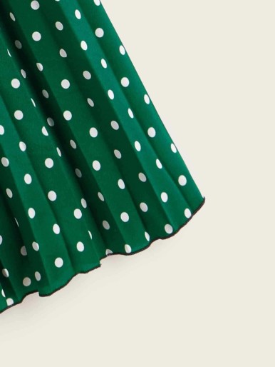 Two Tone Polka Dot Skirt