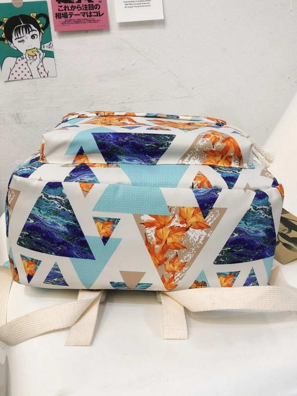 Pocket front hotsell geometric backpack